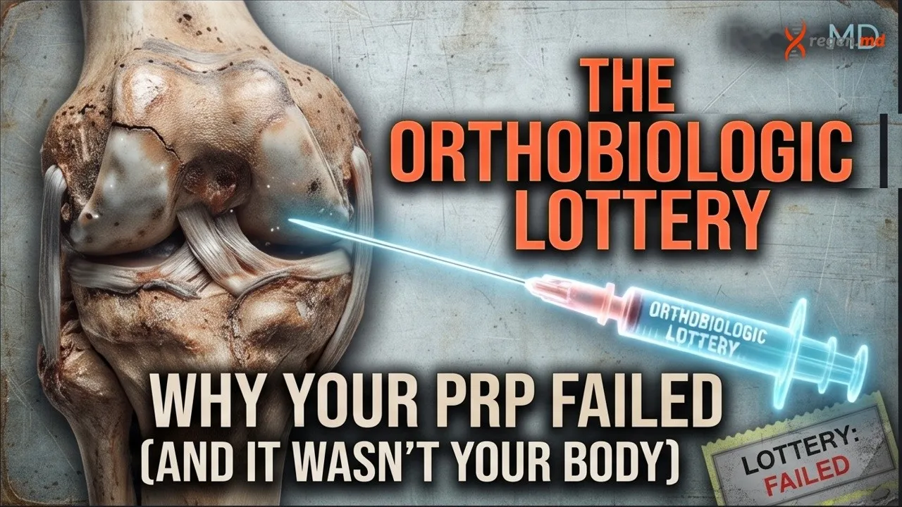 The Orthobiologic Lottery: Why Your PRP Failed — video thumbnail